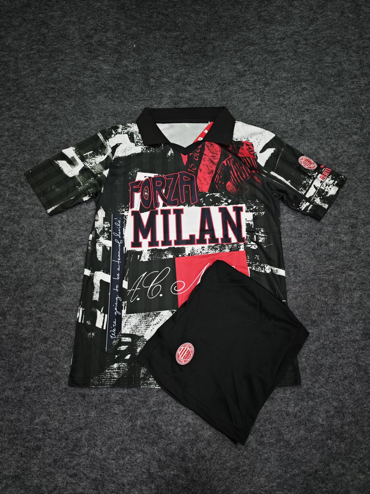 AC MILAN FTBALNRGY SET (EMBROIDERY LOGOS)