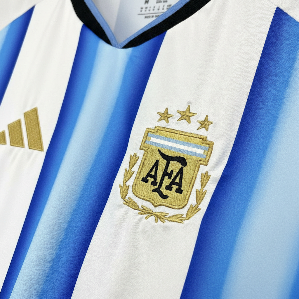 2026 Mens Argentina World Cup Home football jersey - detail close-up