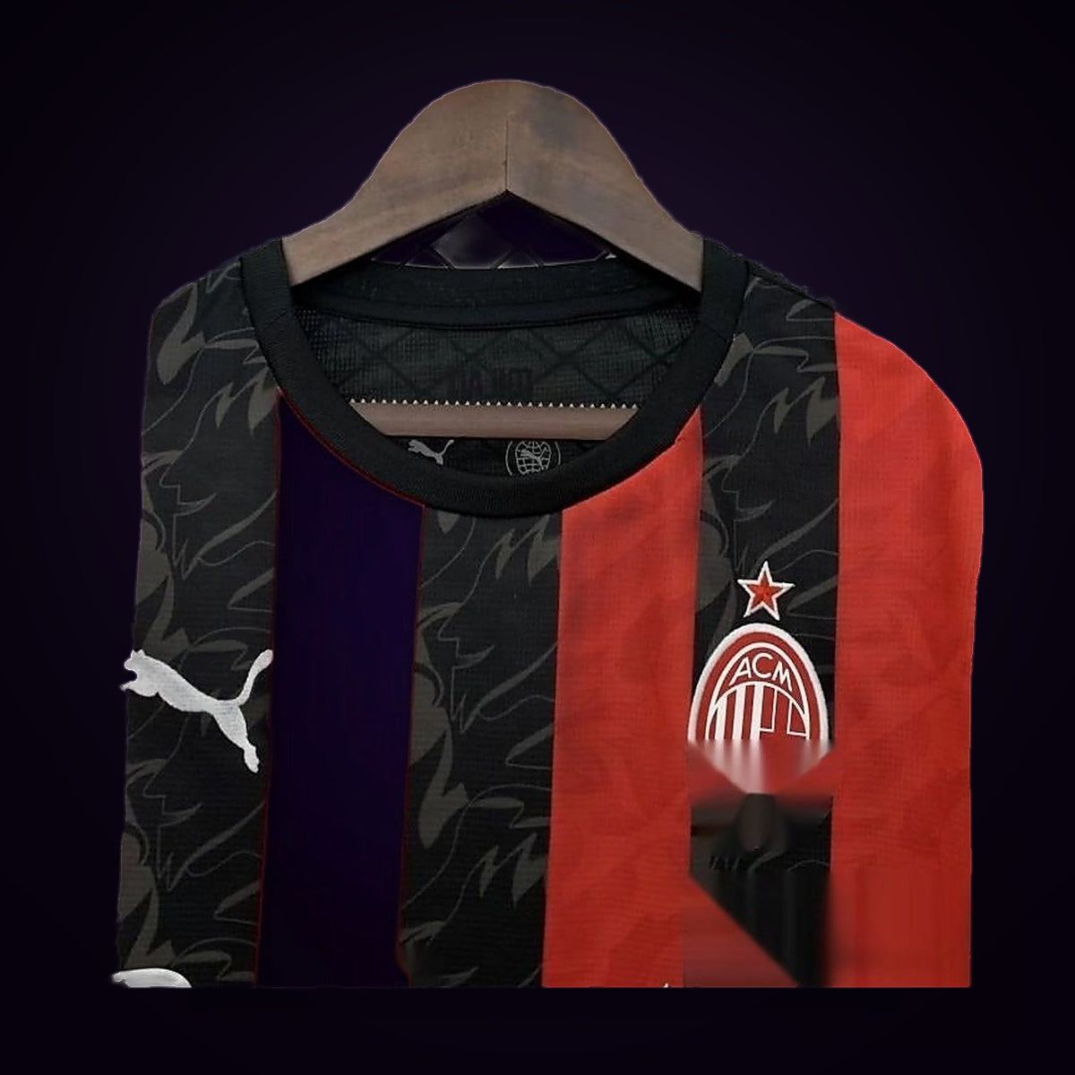 AC Milan 2025/26 Home football jersey - detail close-up