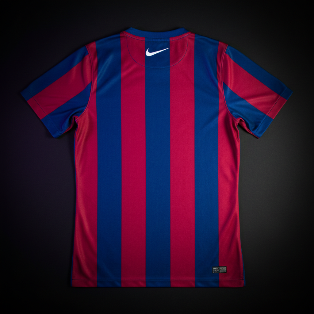 Barcelona 2010/11 Jersey Consistent Back View 1:1