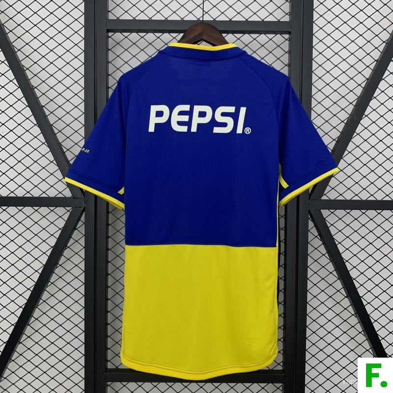 02/03 Retro Boca Juniors Home Jersey - Authentic Vintage Football Shirt