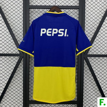 02/03 Retro Boca Juniors Home Jersey - Authentic Vintage Football Shirt