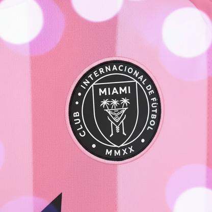 Inter Miami 2025 Home football jersey - detail close-up