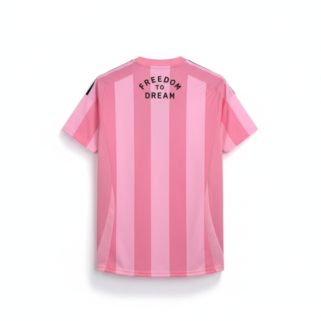 Inter Miami 2025 Home football jersey - side view