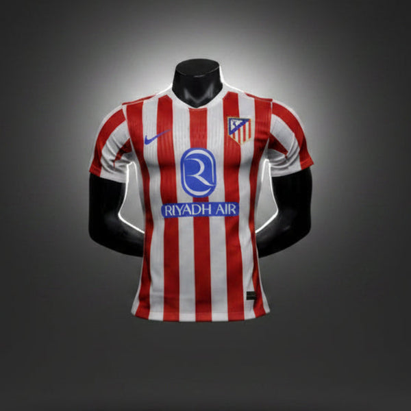 Atletico Madrid 2025/26 Home Jersey - Colchoneros Stripes - view 1