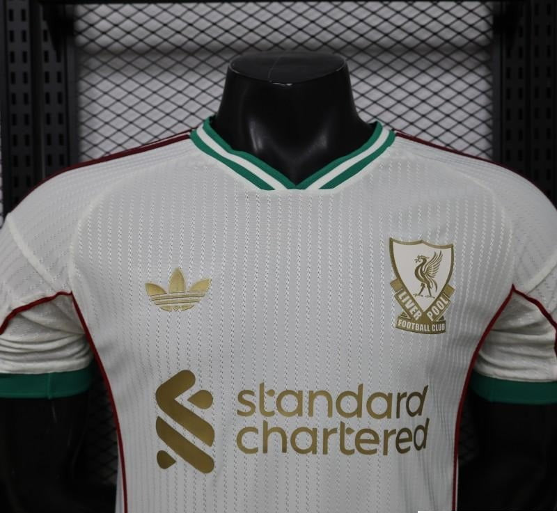 26/27 Liverpool FC Off-White with Gold Crest Special Edition Away Jers