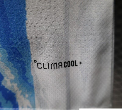 2026 Player Version Argentina White and Light Blue with Brushstroke Stripes