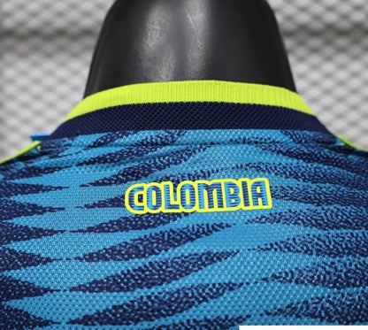 2026 Player Version Colombia Blue with Wavy Zigzag Pattern Jersey