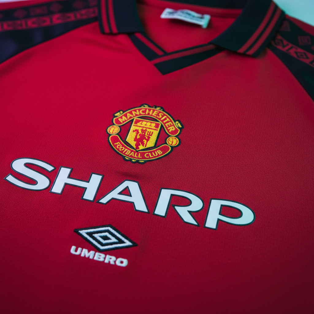 Man United 1999 Jersey Badge Detail 1:1