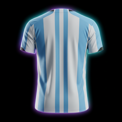 Plain Argentina Jersey Back 1:1
