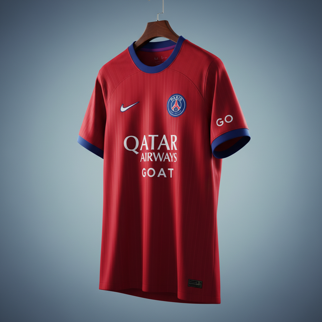 PSG 2025/26 Home football jersey - back view