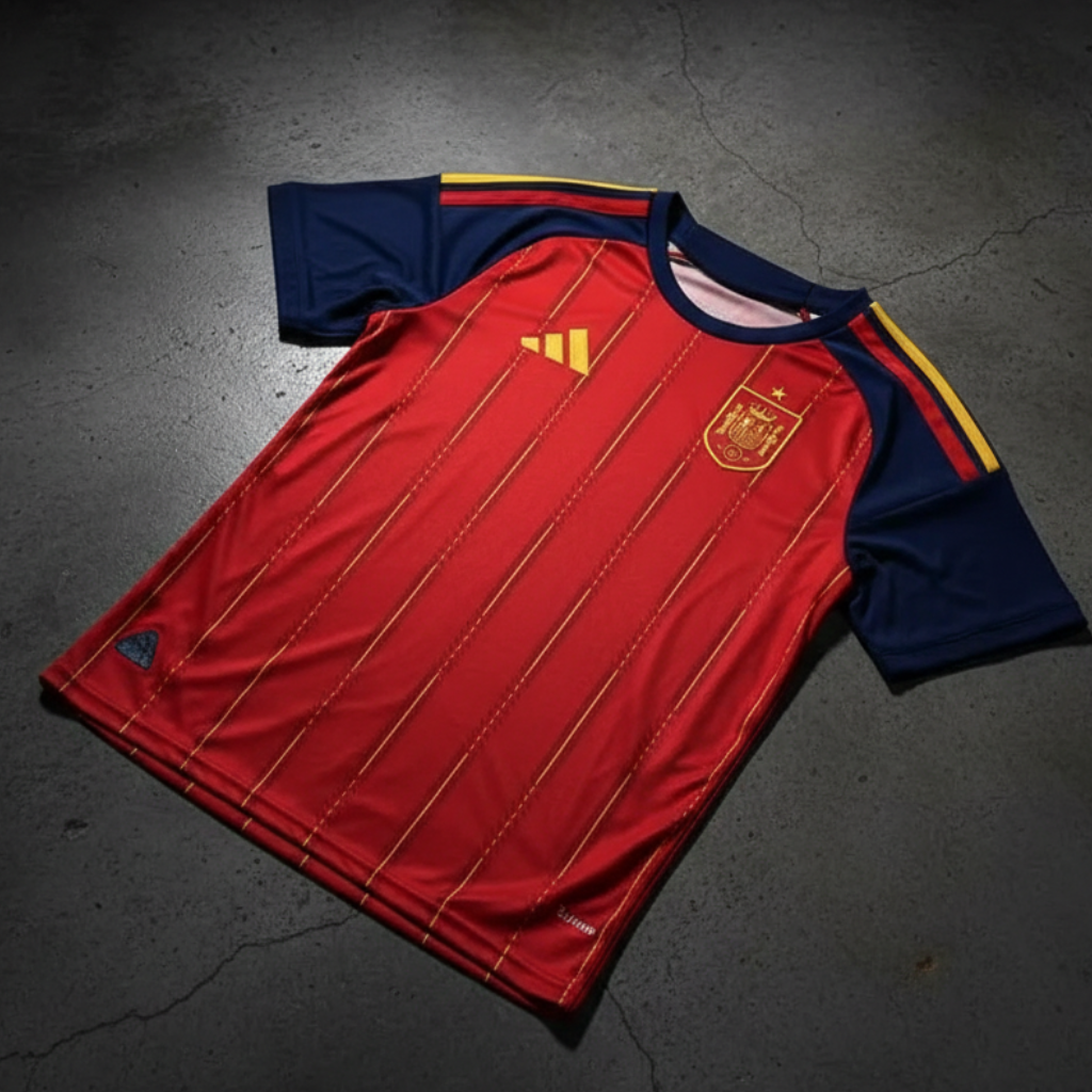 Spain 2026 World Cup Home football jersey - back view